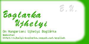boglarka ujhelyi business card